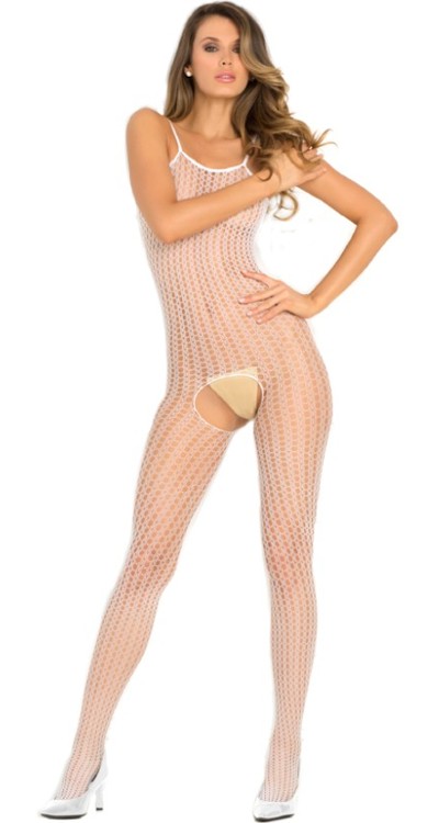 Quarter Crochet Net Bodystocking